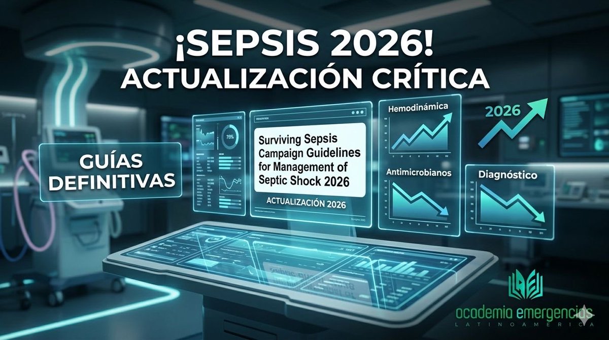 relucho's tweet photo. Resumen Guías de Sepsis 2026, Síguenos en TikTok #Sepsis2026 #AcademiaEmergencias @academiaer1 - https://t.co/E4bMpcbwCJ https://t.co/a4WTzcetxC