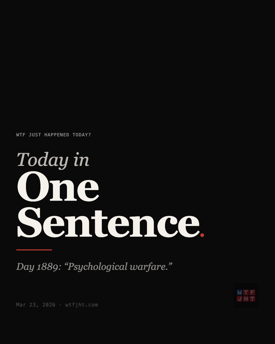 WTF Just Happened Today? tweet media