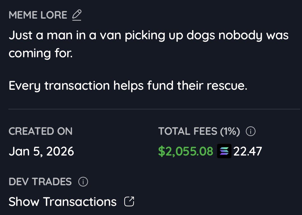 This rescue was funded entirely by the $DOGEVAN community on 𝕏
through <a href="/anoncoinit/">Anoncoin</a>

Appreciate every single one of you. 
🐕🚐💨