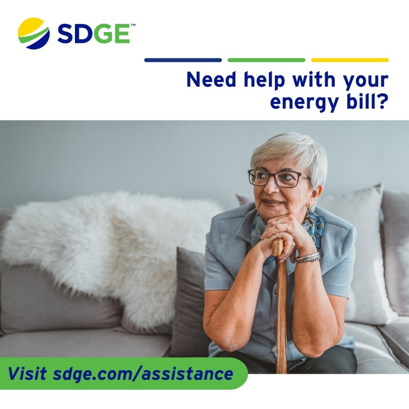 Hardship can hit at any time – when it does, the last thing you need to worry about is your energy bill. Get help with your bill at sdge.com/assistance. #sdge #SDGEassist
