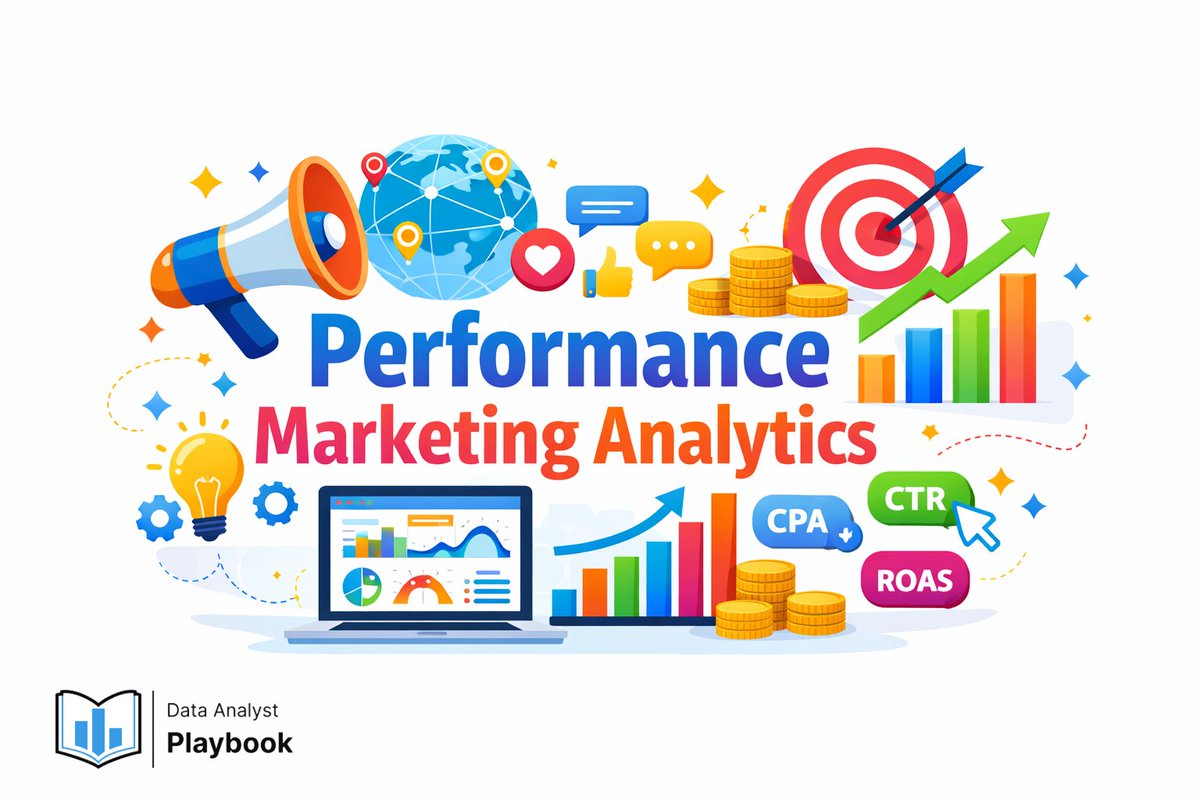 khaleephaax's tweet photo. Week 2 of my Data Analytics journey.
Diving deeper into performance marketing analytics using Microsoft Power BI  not just building dashboards, but uncovering why campaigns succeed or fail.
Clicks don’t equal conversions. Data tells the real story.
@chidirolex
@AnalystPlaybook https://t.co/gKC4PqVaKb