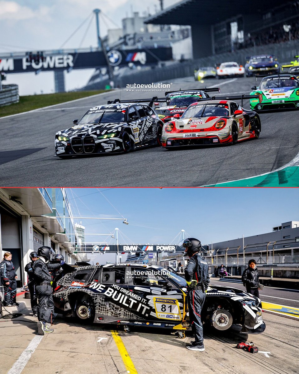 autoevolution's tweet image. The first-ever M3 Touring 24H made its racing debut with a stupidly impressive victory in the SPX class, along with a 13th place overall finish at the season opener of the Nurburgring Langstrecken Serie.

#bmw #touring #24h #bmwtouring #bmwm3touring #nurburgring #bmwm3touring24h