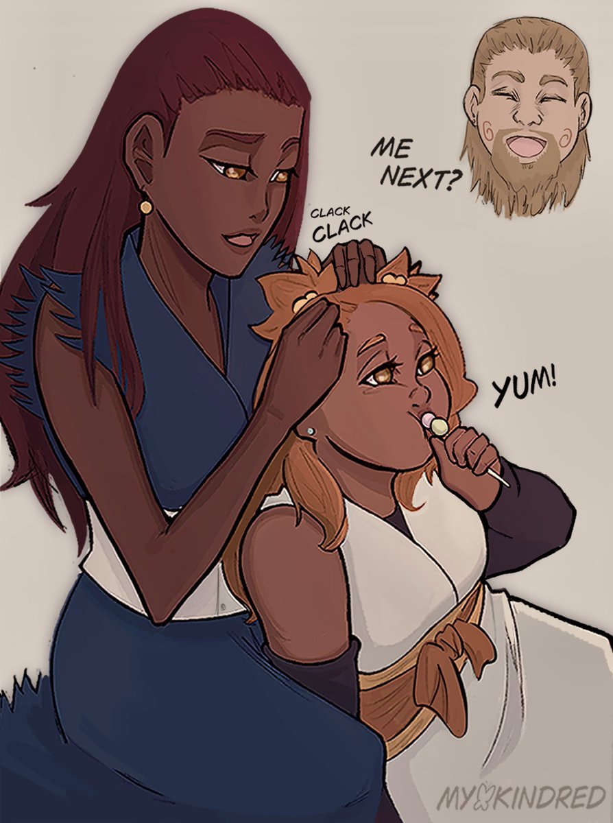 Hair care day at the Akimichis