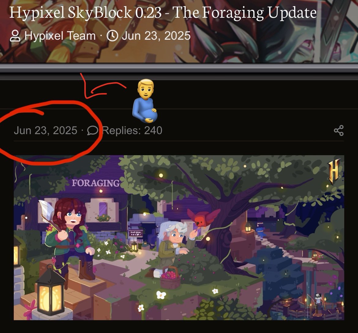 Skyblock Today tweet media