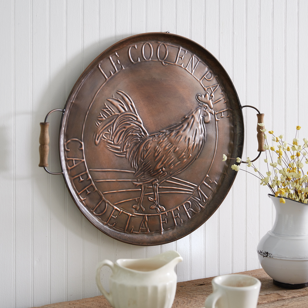 AccentifyDecor's tweet image. Enhance your farmhouse kitchen with rooster decor, like this shiny antique copper-finished tray. AccentifyDecor.com 

#FarmhouseKitchen #RoosterDecor #CopperFinish #CountryKitchenStyle #RusticKitchen