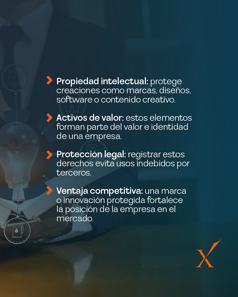 LatamLex_'s tweet photo. La propiedad intelectual protege las ideas que hacen única a tu empresa. ​

Registrar y resguardar estos activos fortalece tu posición en el mercado. https://t.co/vX4BqHsGDs