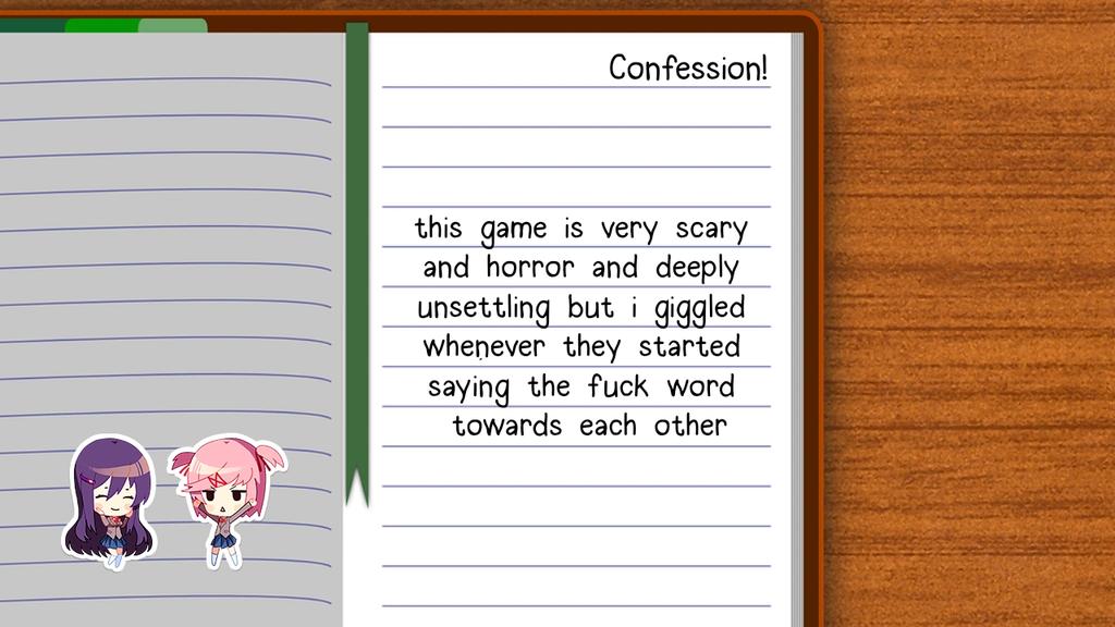 Doki Doki Literature Club Confessions tweet media