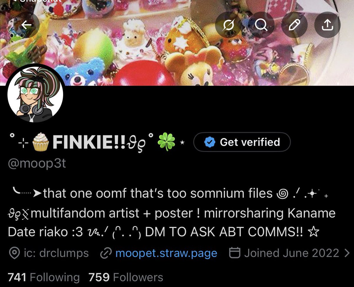 ˚⊹🧁FINKIE!!𝜗𝜚˚🍀⋆ tweet media