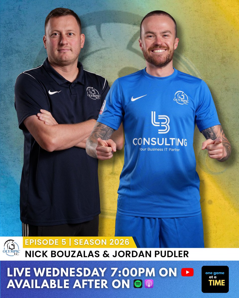 Tomorrow night on the show, we have Adelaide Olympic's head coach Nick Bouzalas &amp; Jordan Pudler joining us! As always, if you have any questions or talking points for us or our guests, leave them below ⤵