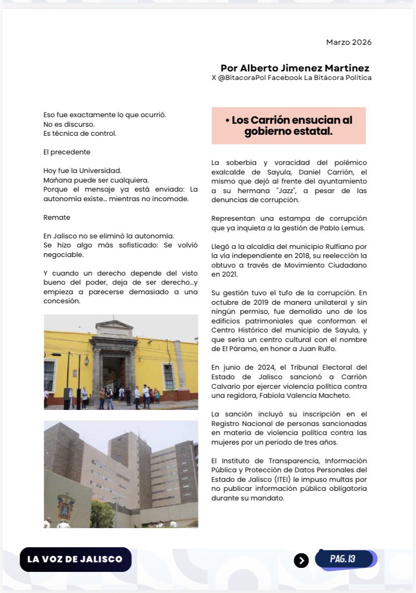 La Bitácora Política tweet media