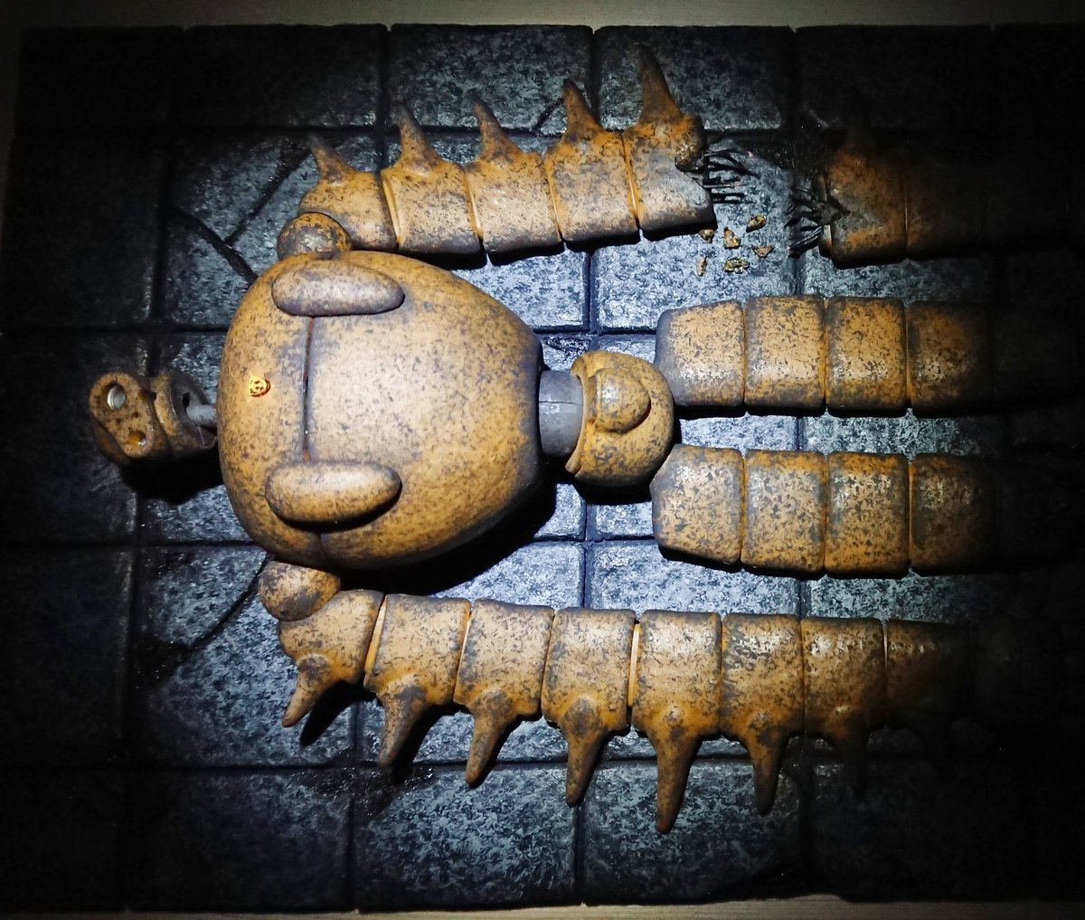 nnkkgunpla's tweet image. 「この体が金属なのか粘土なのか、それすら我々の科学力では分からないのだ」

#ラピュタ #ジブリ #ジオラマ #プラモデル