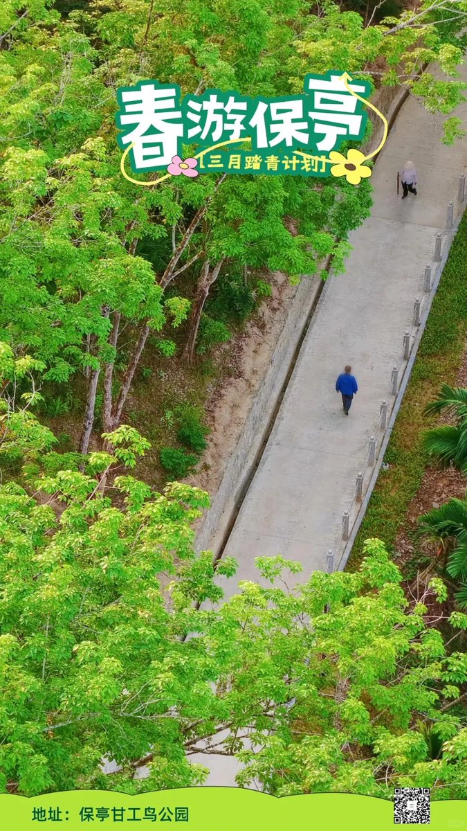 HiBaoting's tweet photo. 🌸Looking for the perfect spring adventure? 
🚶Hike up to Gangong Bird Park, meet the giant bird sculpture at the top, and soak in views of a county that's 77% forest. Yeah, you read that right. Come breathe the good air.
#SpringHike #ForestBathing #GreenChina #HikingAddict #ChinaTravel #VisaFree