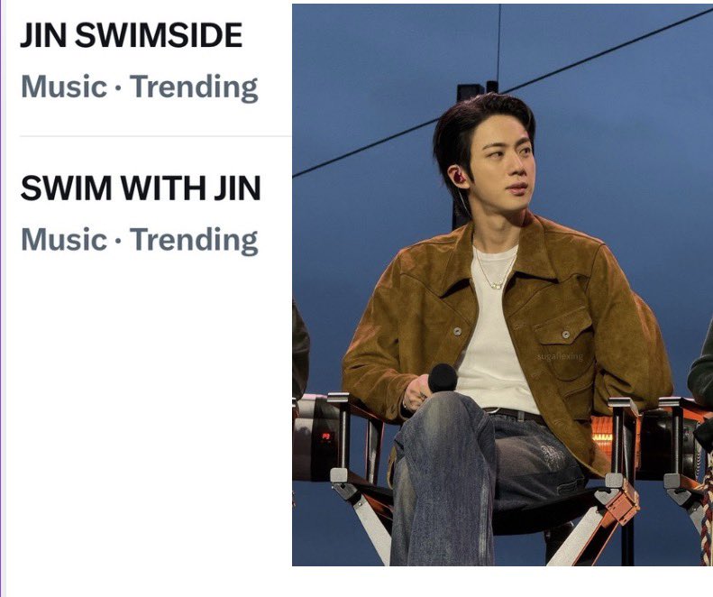 kinskay's tweet photo. #Jin’s swimside tags are trending in the US🇺🇸 , please continue to write more post to support the  trend . 

BTS SWIMSIDE
JIN SWIMSIDE
#BTS_ARIRANG #SpotifyxBTS #SWIMSIDE #JIN https://t.co/KD3FmA2kH7