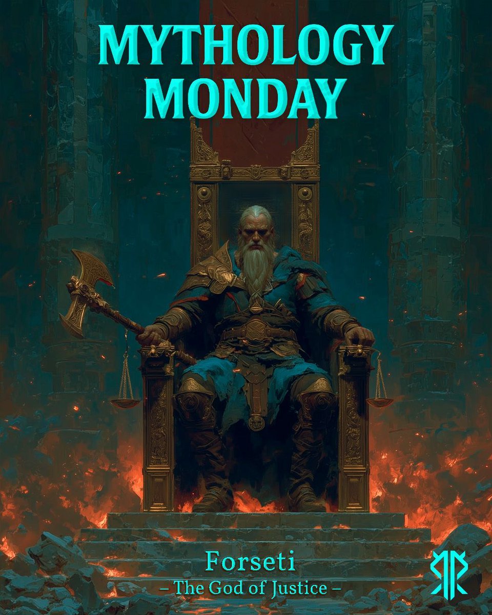 PRegionGames's tweet photo. ⚖️Forseti — The god of justice

No war. No chaos.
Just perfect balance.

From Glitnir, he settles every dispute so well…
no one leaves angry.

That’s real power.

#MythologyMonday #NorseMythology #Forseti #VikingLore #GameDev #Worldbuilding #PolarRegionGames #AshesOfYggdrasil https://t.co/rWH2wmgBuT
