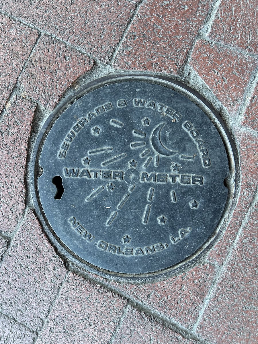It's #manholecovermonday vacation edition. #neworleans