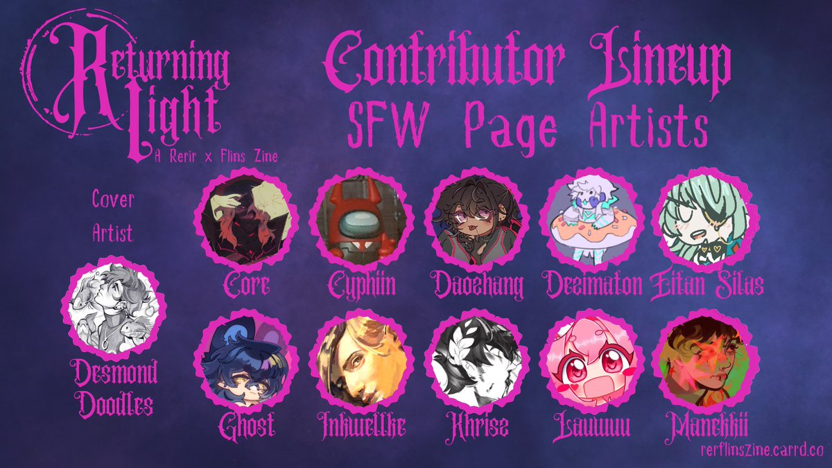 Returning light - a Rerflins Zine tweet media