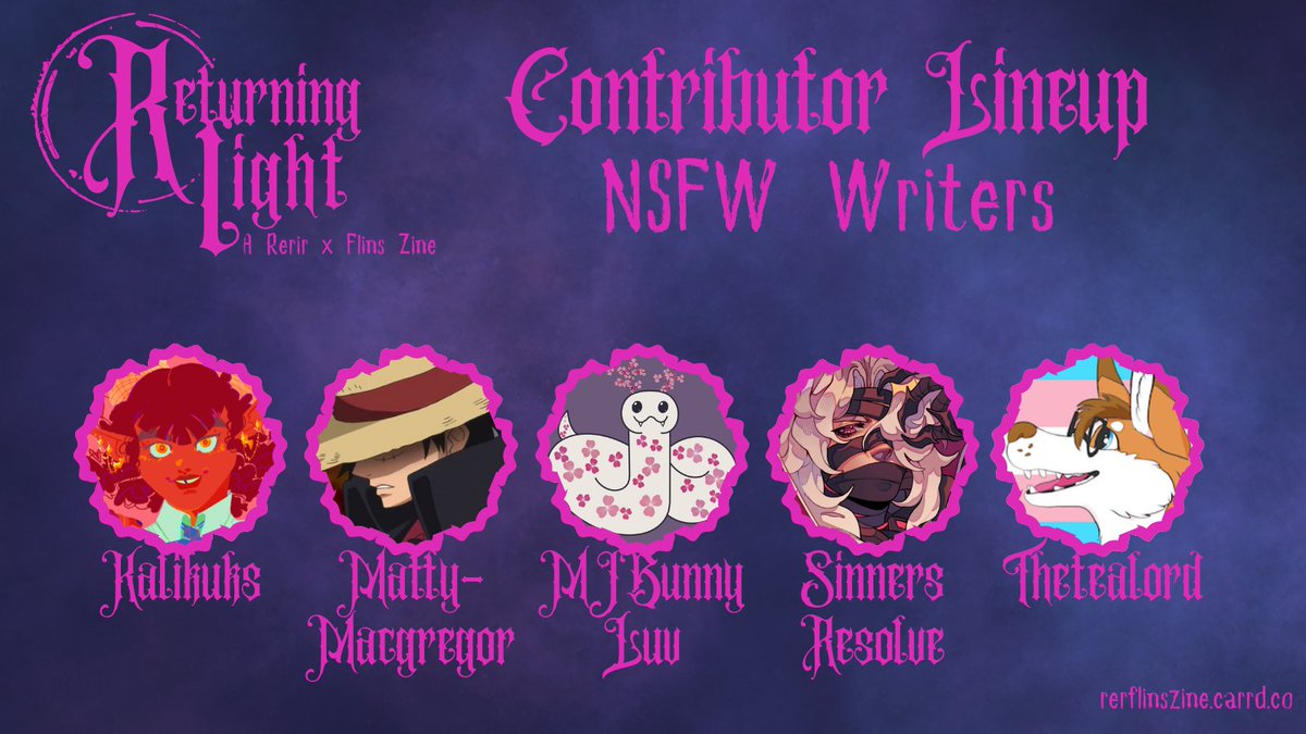 Returning light - a Rerflins Zine tweet media