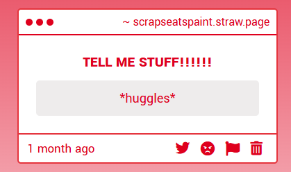 Scrapscraftest's tweet photo. thank mew!!!!! >~< https://t.co/nBqNWbFgaX