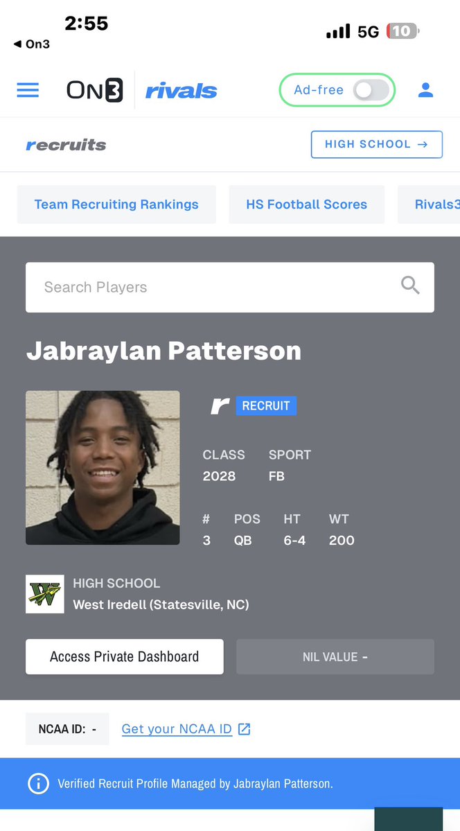 Jabraylan Patterson 2028 QB tweet media