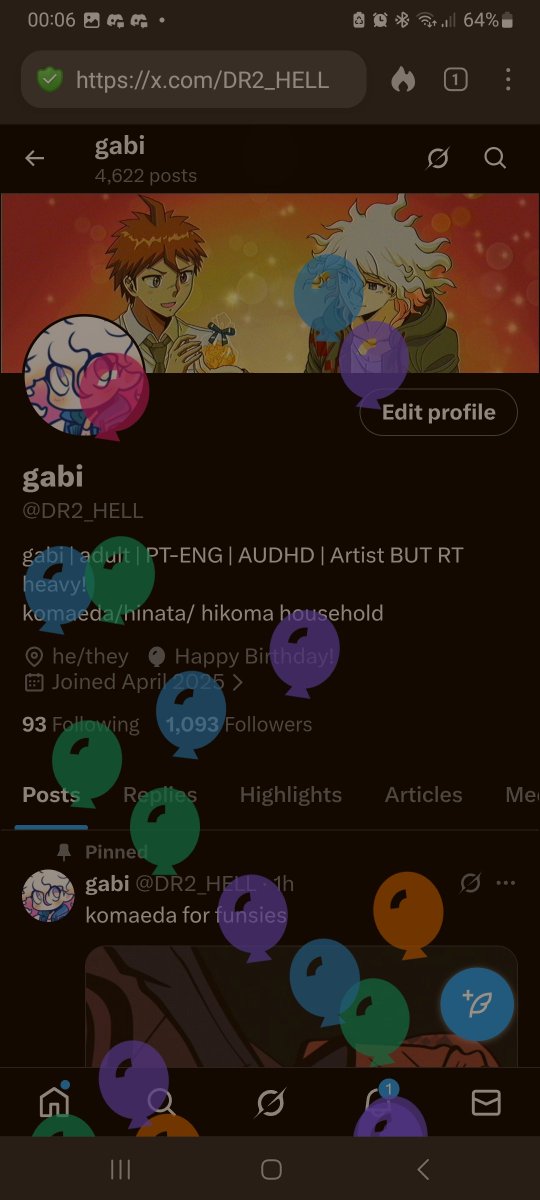 gabi (birthday guy) tweet media