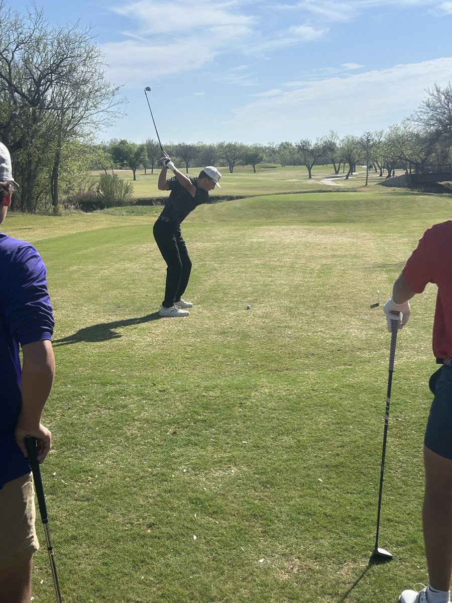 eaglemensgolf's tweet photo. Round 1 of District Golf at Live Oak GC today. Proud of the way the guys fought hard on the Back 9!
AHS Black 308-2nd
AHS Gold 343-5th
James Gloyna PB 72 (2nd) included a 33 on the Back 9!
Final Round in Wichita Falls March 30.
@AbileneISDAthl1
@AbiHighBoosters
#GrindItOut https://t.co/8AGYKLgIV8
