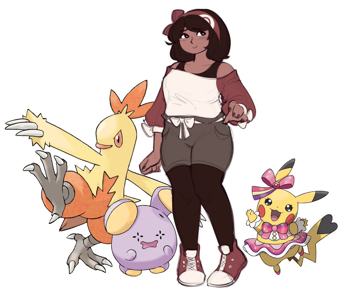 sorry for the repost there was a typo lol

anyway, quickly scribbled a hoenn fit! i wanted to include a trinket from shauntal but i didnt know what to put haha

also i do have more than just the three mons but i dont think the others are mainstays