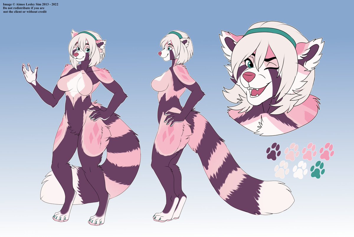 Jaezel1's tweet photo. @natalie_corsair Gonna throw my albino red panda into the mix. (She dyes her fur and wears protective contacts.) https://t.co/d1sWlZWZBK