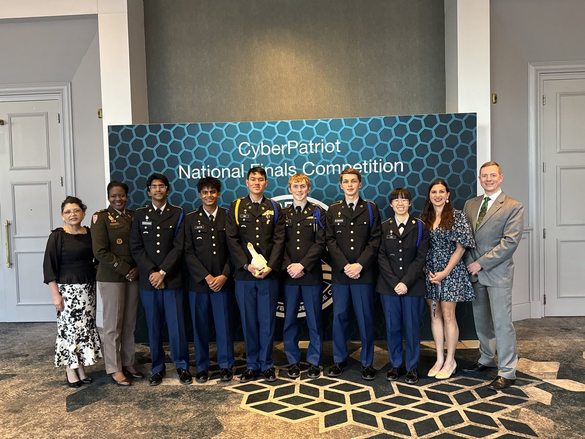 Roosevelt_JROTC's tweet photo. Congratulations to the CyberPatriot team representing Roosevelt JROTC All Service Platinum division on their 3rd place Cisco win!!! What an awesome season. ⁦@WeAreTRHS⁩ ⁦@JrotcDai⁩ ⁦@JrotcNeisd⁩ ⁦@NEISD_rudyj⁩ https://t.co/KLAm9MjsuS