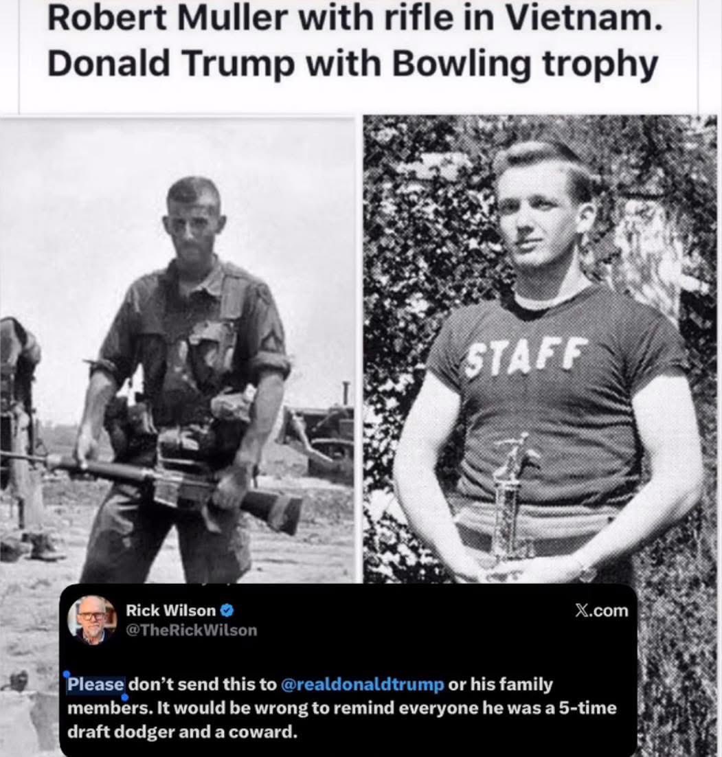 TheFreak1978's tweet photo. @realDonaldTrump is a real coward. Convicted felon. Failed Mob Boss. https://t.co/Yug14t8FX2