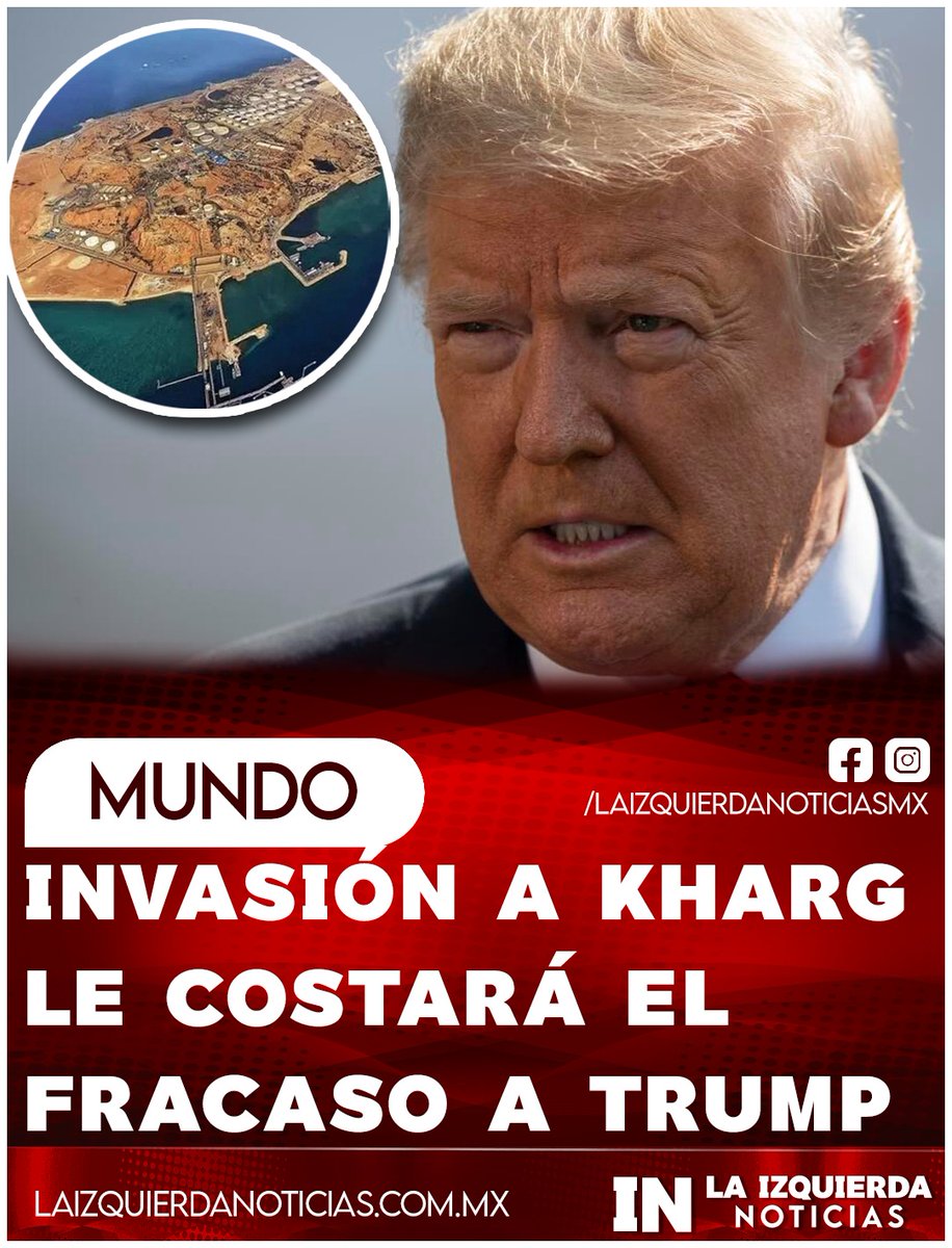 ¡SOLDADOS YANQUIS CAERÁN! Analistas yanquis le han advertido al terco de Donald Trump que su idea desesperada de invadir la isla de Kharg y "ganar la guerra" sería un desastre total, ya que entregaría a casi 5 mil soldados como blancos fáciles ante drones y misiles iraníes. Por
