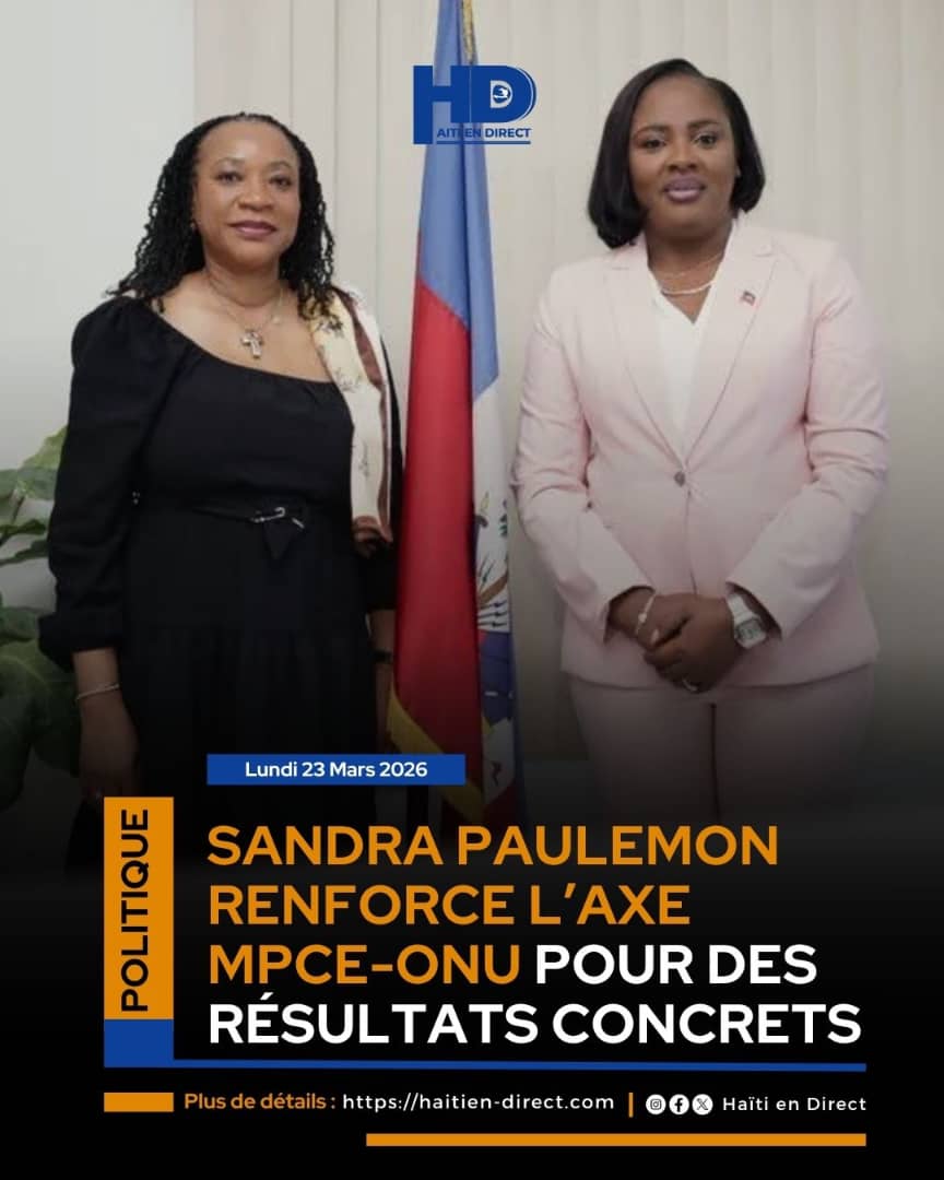 direct_Haiti's tweet photo. Sandra Paulemon, Ministre de la Planification et de la Coopération Externe (MPCE) a accueilli, ce lundi matin, Nicole Kouassi, Coordonnatrice résidente du Système des Nations Unies en Haïti.

Lire la suite⤵️
https://t.co/LUALkH63H0 https://t.co/Tp8lb1PPHk