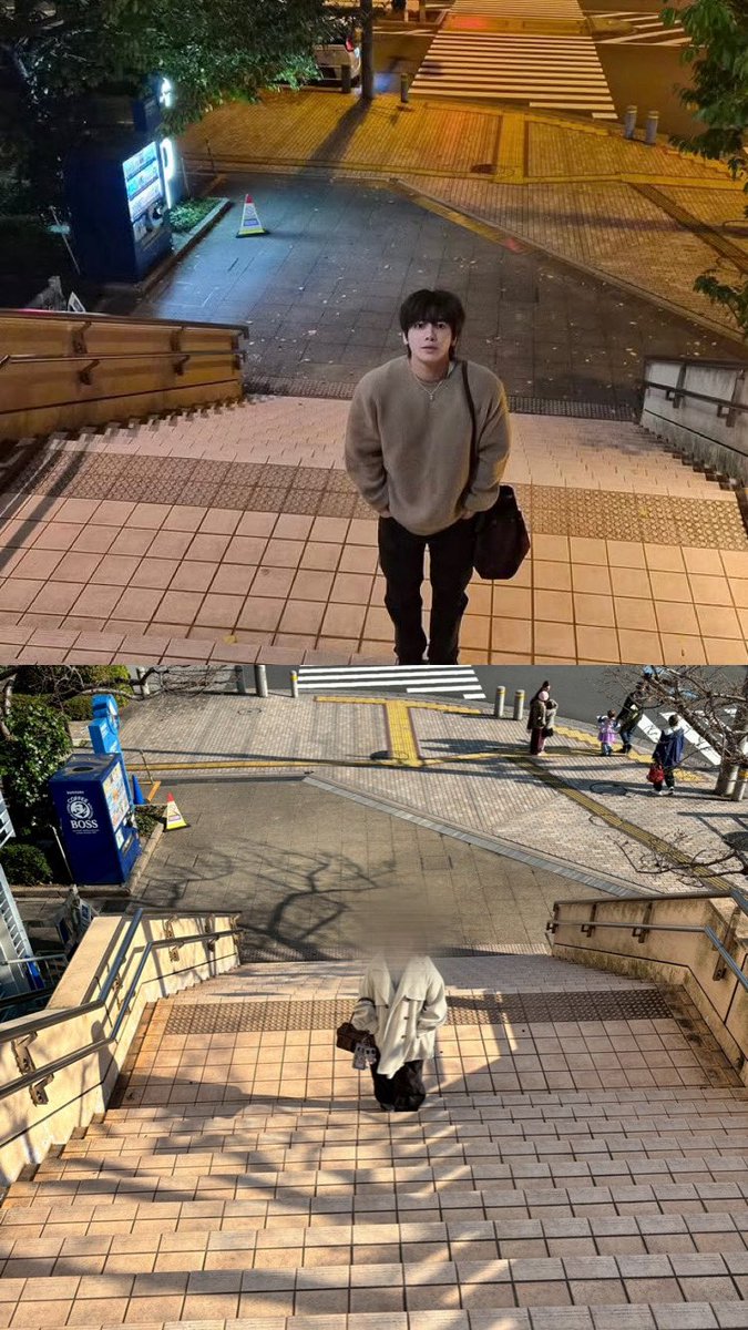 si_o2r's tweet photo. 真似っこして分かったこと
・テヒョンさんポケットつっこみがち
・真正面、真顔は顔が良いから成立するということ
・カンテヒョンはかっこいい

テヒョンさんのこと沢山語れて、公園で食べたカヌレもとっても美味しかった♪
幸せな1日だった〜✨ https://t.co/2TRBSaxGPc