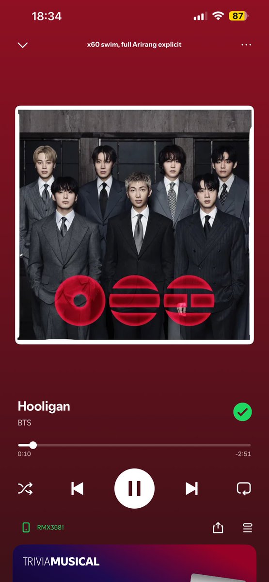 iHyukly_'s tweet photo. — NUEVO INICIO DE RASTREO 📈🎧| NECESITAMOS MANTENER Y SUBIR ESOS NÚMEROS ‼️

— Pongan sus playlist, filas de reproducción, complementarias 
— SWIM (x60) + ARIRANG (x20) 

— te reto a dejar tu captura de stream 📲 https://t.co/4QDRoBvy0a