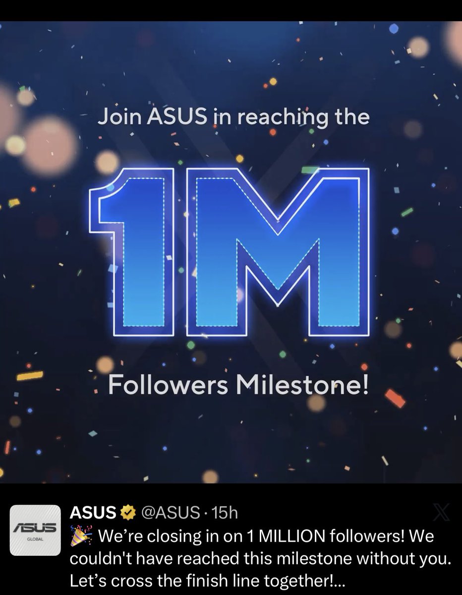 Niz_07's tweet photo. @ASUS Congratulations 🍾🎊🎉 https://t.co/BJeCbTFUFc