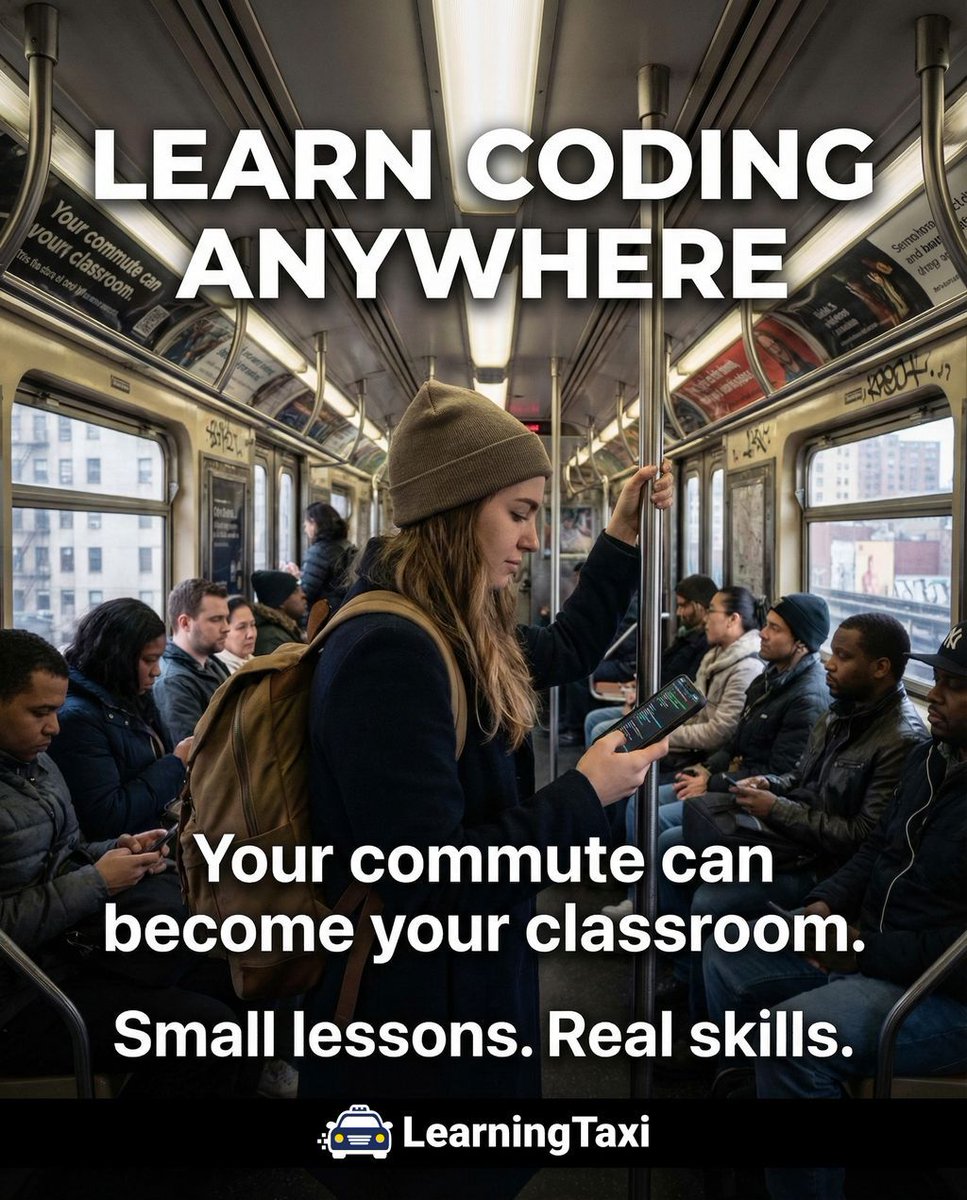 Most people don’t fail at learning tech.

They fail because learning feels overwhelming.

Follow Learning Taxi for simple, practical tech learning.

#coding #learnpython #techskills #microlearning #developers #ai #programming #learncoding