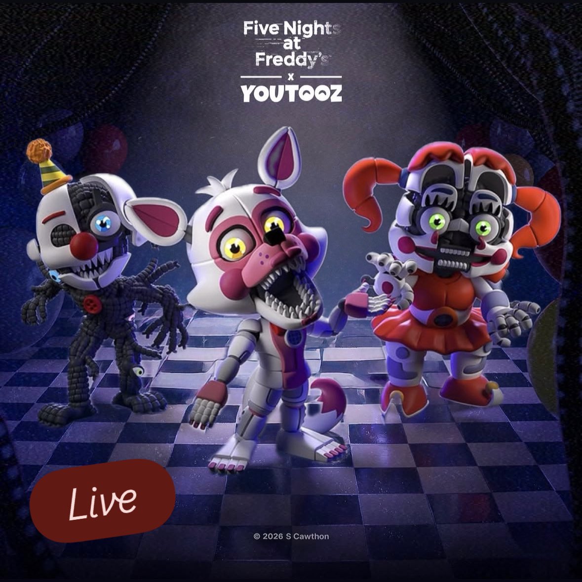 FunkoPOPsNews's tweet photo. Now live! FNAF returns to the world of YouTooz .. with 3 awesome new figures! No charge until ship, free ship $79+ ~
Linky ~ https://t.co/Op65bPAmCd
#Ad #FunkoPOPNews #YouTooz #Tooz #FNAF #FiveNightsAtFreddys https://t.co/D6XqsJbCPf