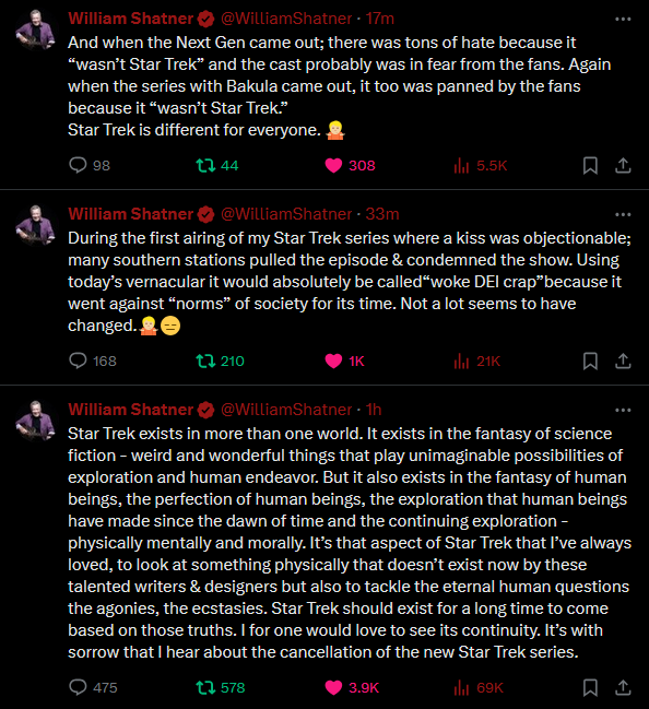 gaypril_906's tweet photo. did shatner finally fire his old social media manager lmao https://t.co/tobGE1nDL4