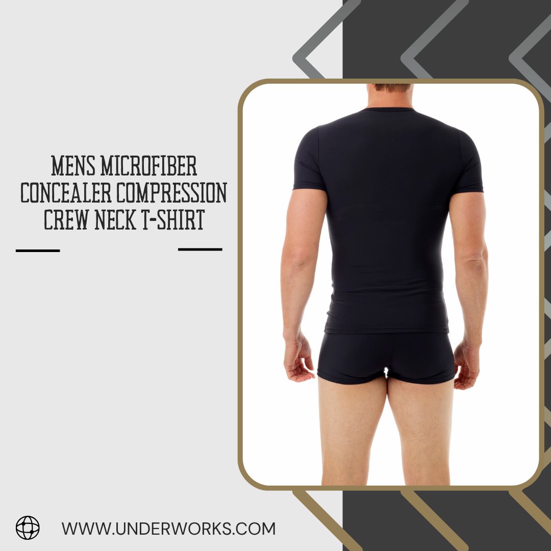 UnderworksStore's tweet image. Sculpt your look instantly with the Microfiber Concealer Crew Flattens chest trims the torso and stays hidden under any outfit while keeping you dry all day Perfect for daily wear or workouts 

Check underworks.com/microfiber-con…
 #ChestFlattening #TummyControl #transmasc #chestbinder