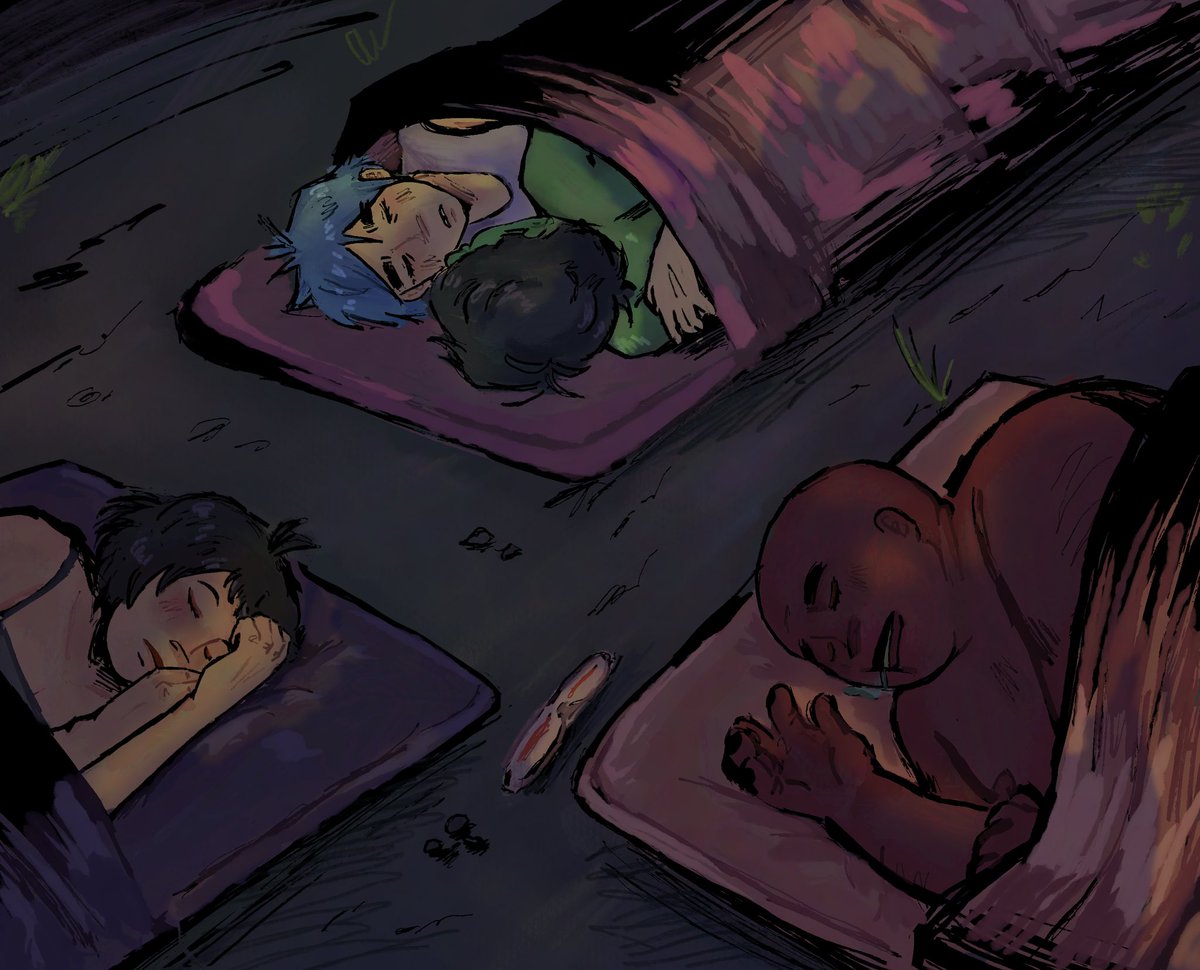 "He forgot his sleeping bag so we had to share mine" #2doc