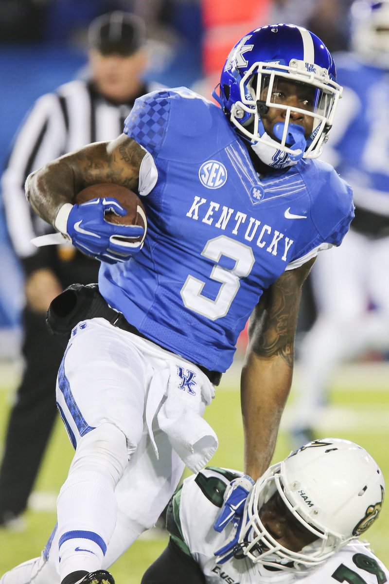 Thank you to former <a href="/UKFootball/">Kentucky Football</a> RB <a href="/JoKempIII/">Jojo Kemp III</a> for stopping by our offseason workouts today to talk to our team about the importance of being young men of high character and how actions off the field impact on-field performance!