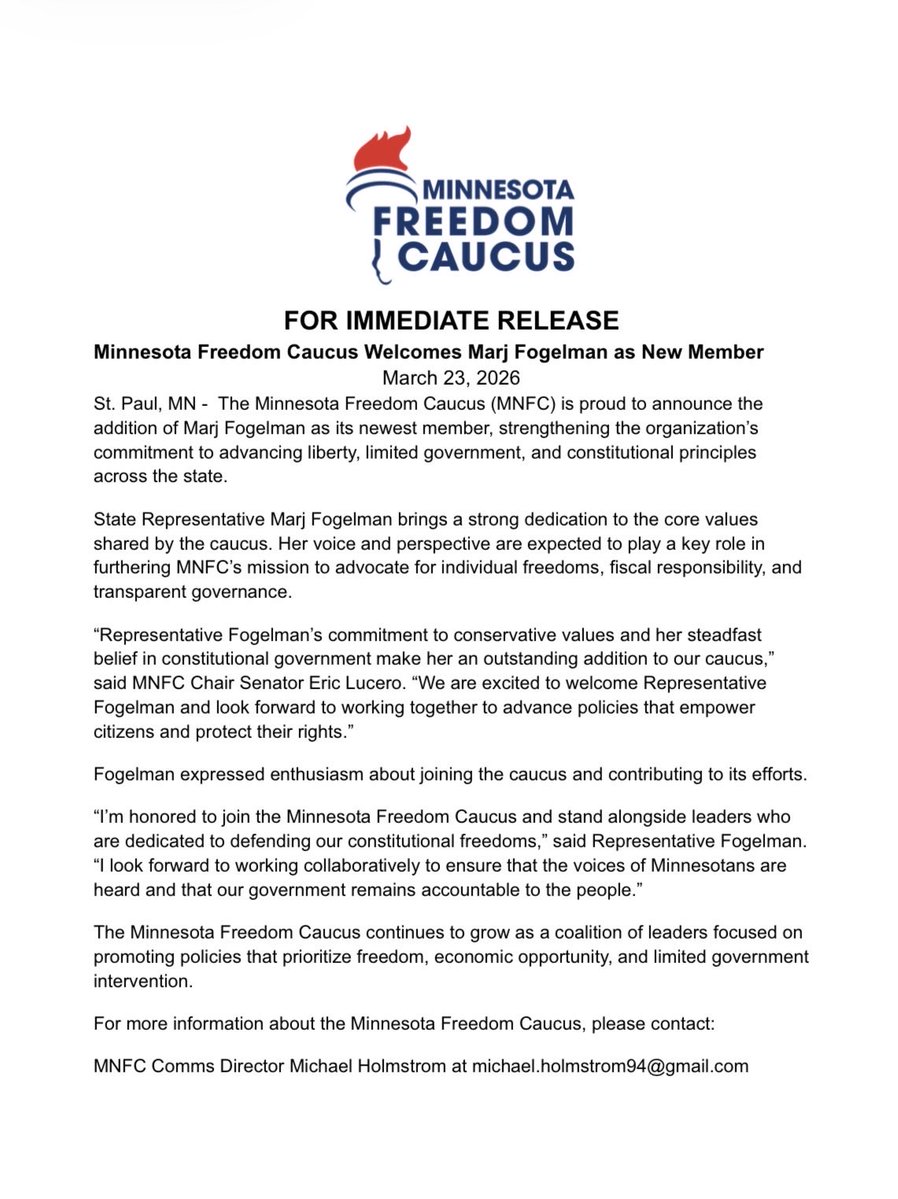 Minnesota Freedom Caucus tweet media