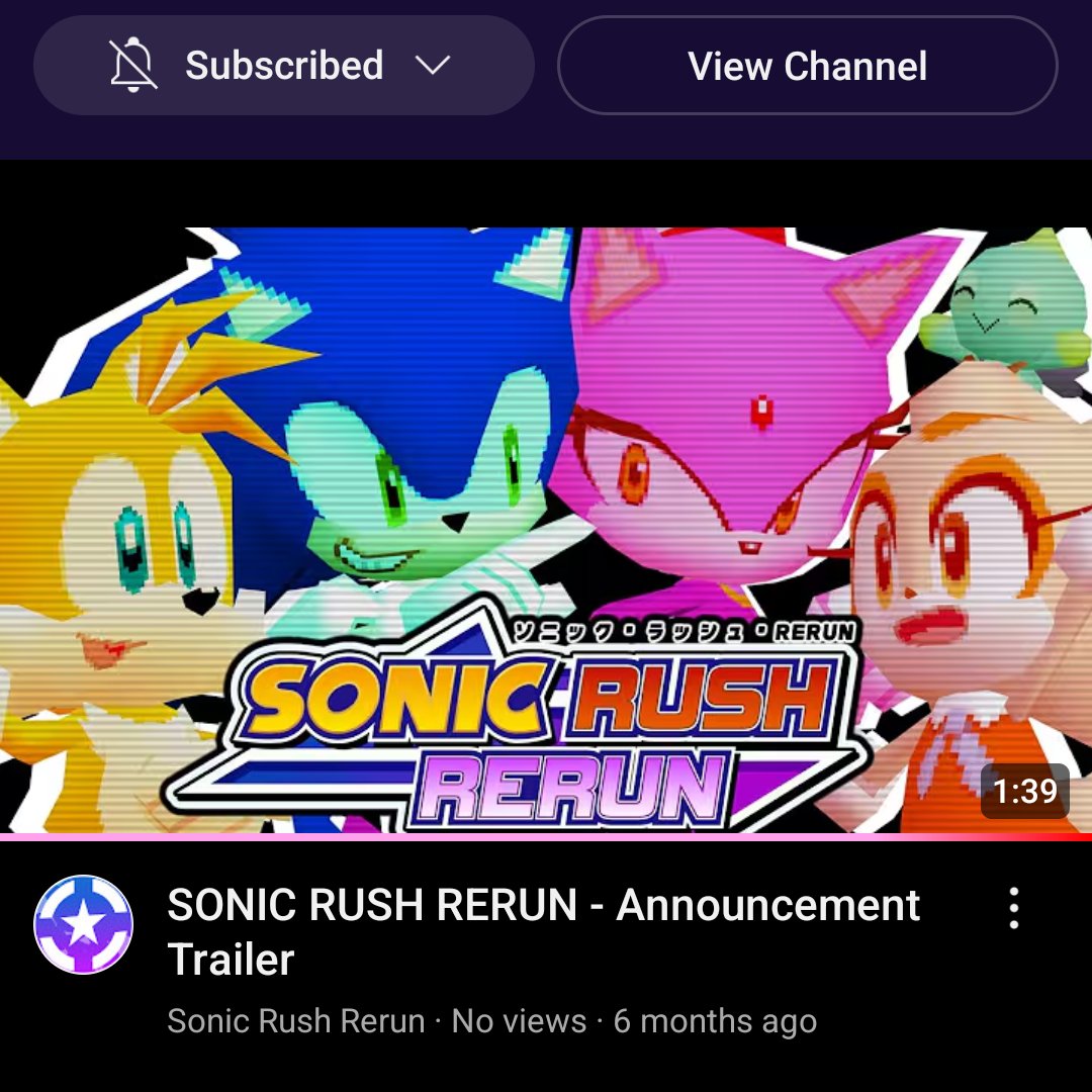 Sonic Rush Rerun tweet media