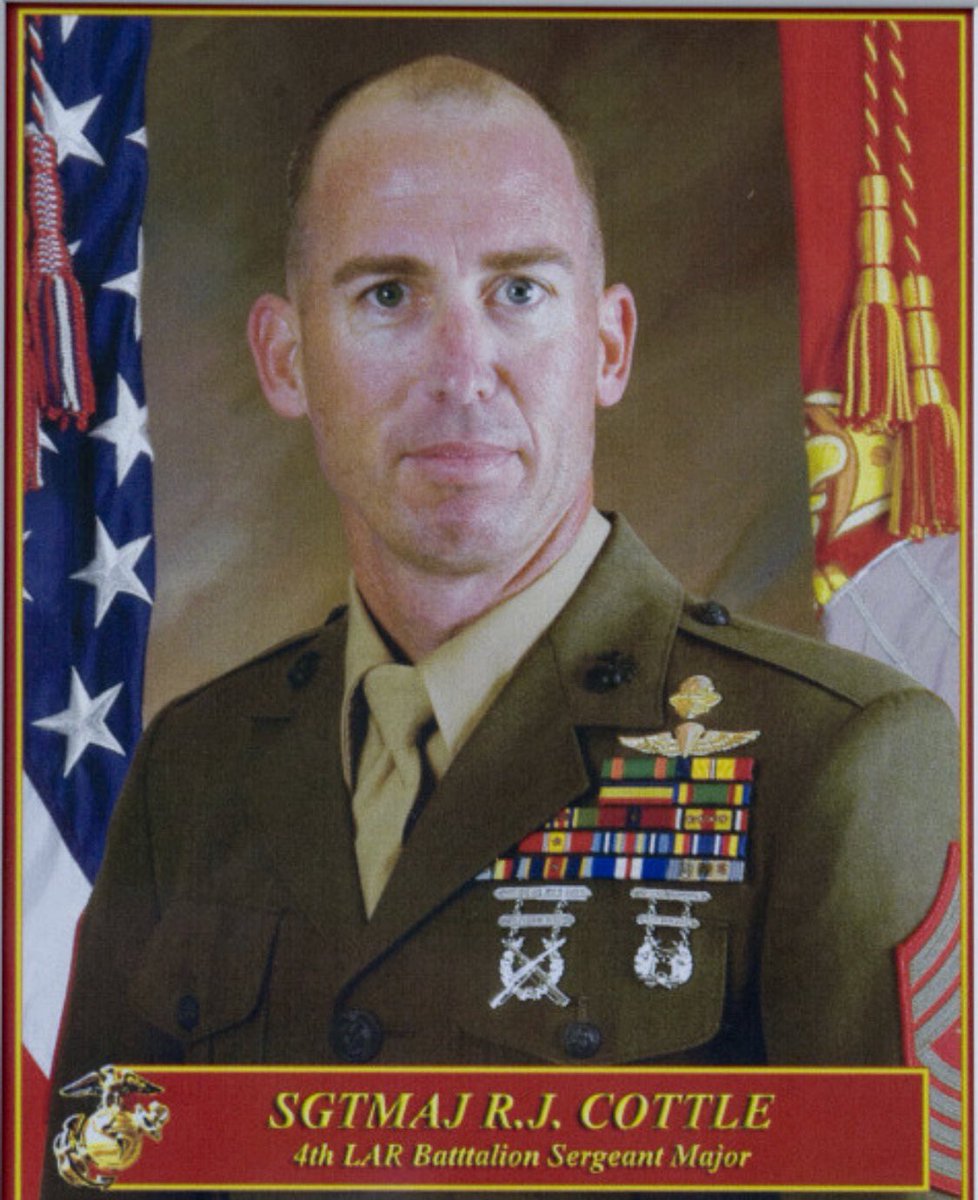 Rogue_Baja's tweet photo. Remembering my Brother Sergeant Major Robert J. Cottle, USMC. On March 24, 2010 in Helmand Province, Afghanistan while on a combat mission his armored vehicle struck an IED killing him instantly. “RJ” was a good man, rest easy Marine, we’ve got the watch now. 🇺🇸Semper Fidelis🇺🇸 https://t.co/g1KSYF0hbn