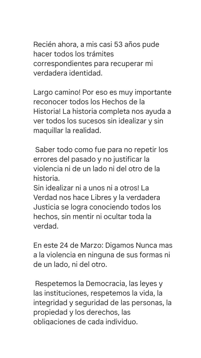En el día de la Memoria: Contemos la historia completa, con fechas, con ...