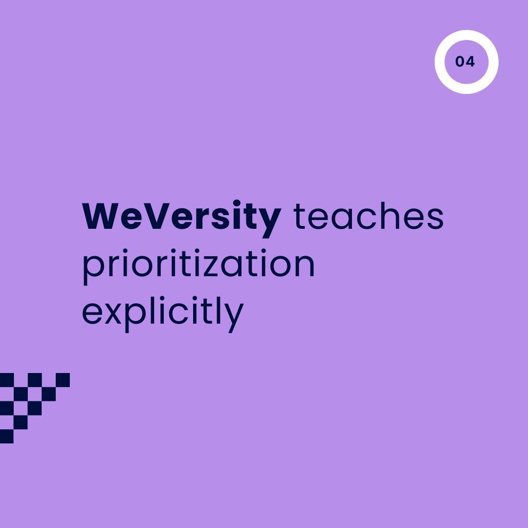 WeversityUSA's tweet photo. Beginners overwork details that don’t matter.
Professionals focus on impact first.
WeVersity makes this thinking visible instead of assuming learners ‘figure it out’.
#ProfessionalThinking #WeVersity #SkillPrioritization #CareerLearning https://t.co/5AZHlgEs7e