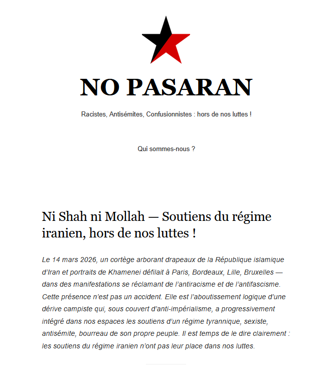 No Pasaran tweet media