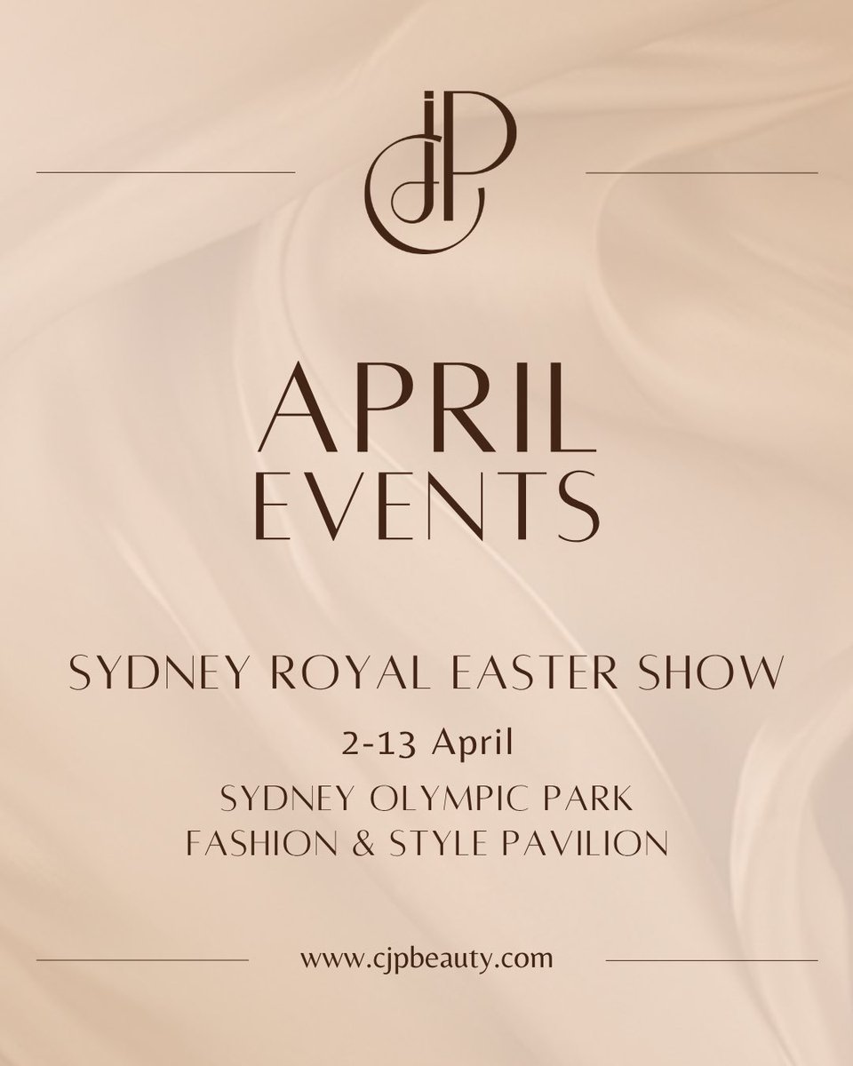 cjpbeauty's tweet image. Now for our biggest event yet: CJP Beauty at the Sydney Royal Easter Show 2–13 April in the Fashion and Style Pavilion. Excited &amp;amp; nervous! Come find us! ✨

#EasterShow #Market #Popup #Event #Easter #Makeup #AustralianBeauty