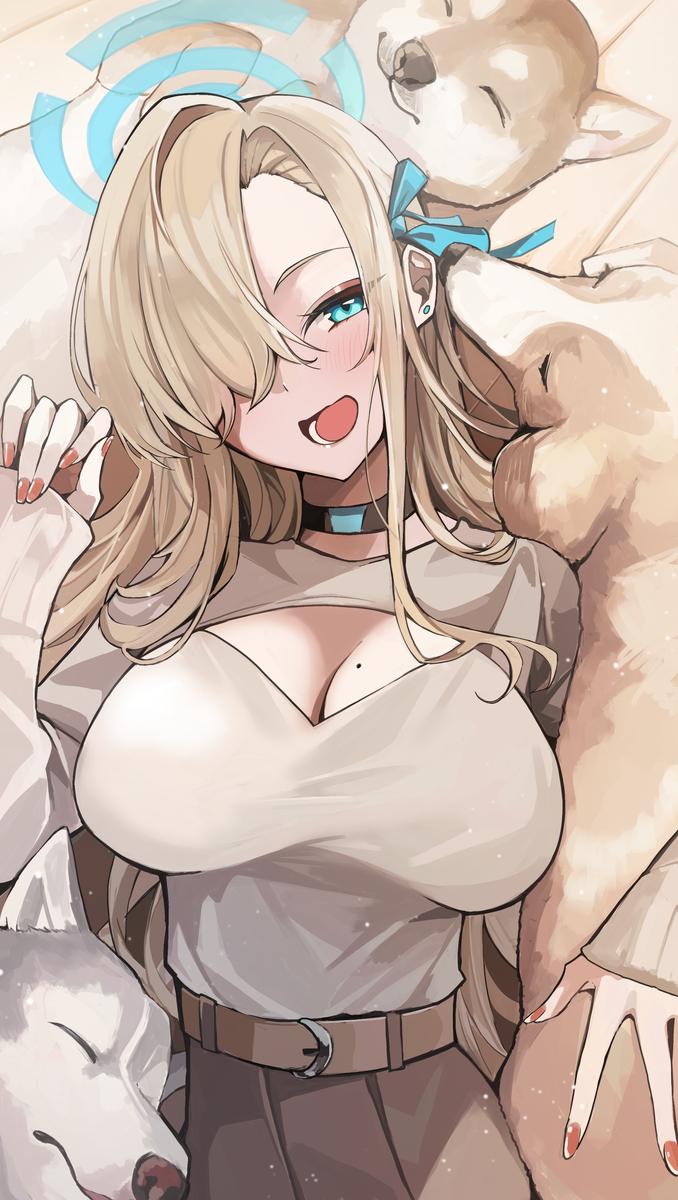 お誕生日おめでとう🐶🦴
#BlueArchive #ブルアカ