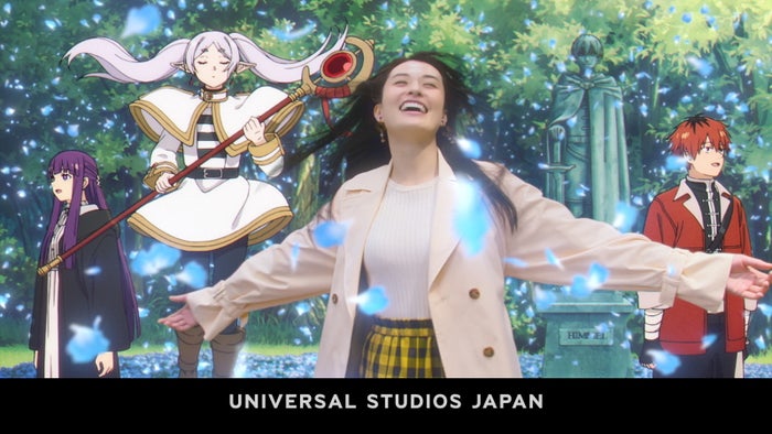 modelpress's tweet photo. ＜USJ×葬送のフリーレン＞
「ストーリー・ウォーク ～追憶の旅～」
初コラボアトラクション概要発表✨️
https://t.co/QAJKVTulRp

期間：5月30日～2027年1月11日
◽ゾルトラークの魔法やヒンメルの像が目の前に
◽ストーリー・ライド、追憶のレストラン、グッズ展開も決定 https://t.co/SMtBB0uWMf