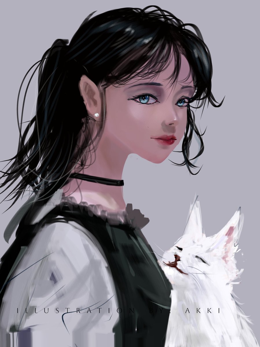 visionsbyakki's tweet photo. Capturing a heartbeat in an hour. The cat knows the secrets the eyes won't tell.
Timelapse: https://t.co/IXVH3tSGIX

 #DigitalArt #Illustration #Artwork  #ArtMoots #SmallArtist  #ArtistOnX https://t.co/NXBP18xITD